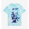 Yuri!!! On ICE Group Tie-Dye Boyfriend Fit Girls T-Shirt